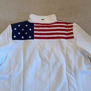 Vineyard Vines White American Flag Shep Shirt